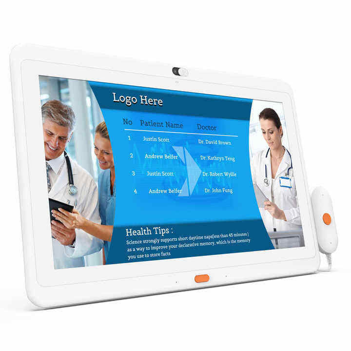 Szpital 15.6calowy tablet Android Tablety klasy medycznej z kamerą do obsługi połączeń
