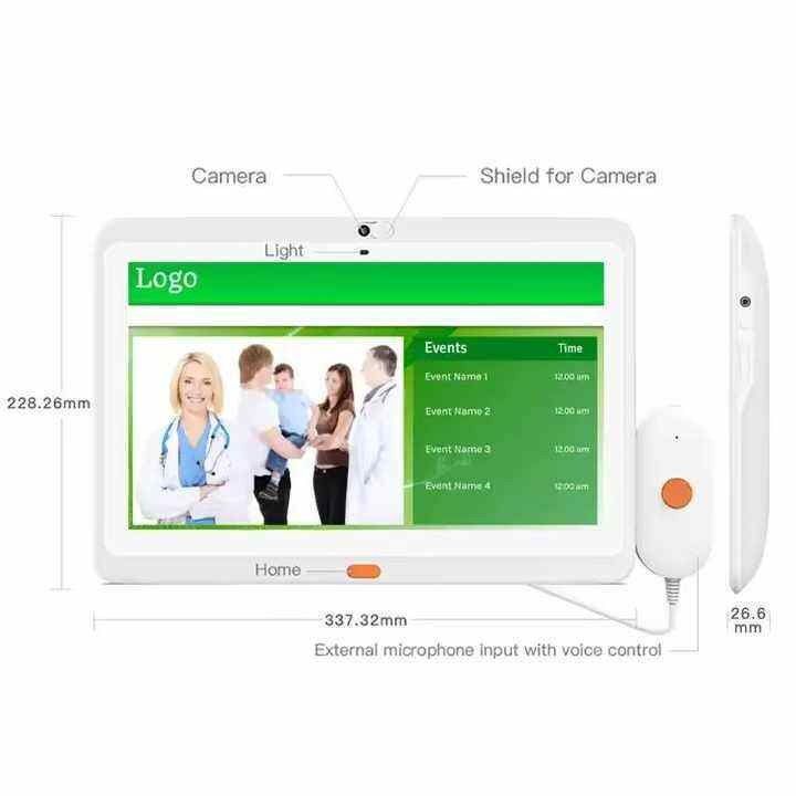 Szpital Android 1920X1080 13,3-calowy tablet medyczny z obsługą call center