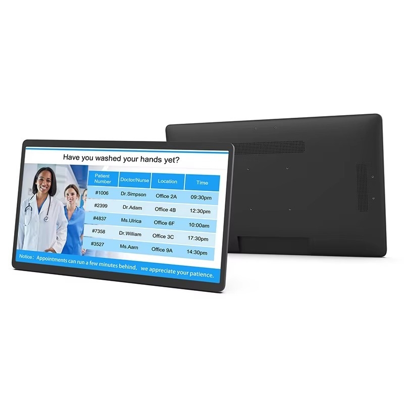 ścienny 24-calowy tablet z systemem Android 12, komputer PC, POE, NFC, ekran dotykowy LCD, komercyjny wyświetlacz, odtwarzacz wideo do reklam cyfrowych