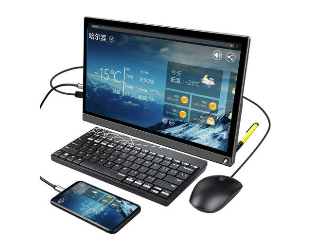 15.6 Inch 4k Monitor przenośny z ekranem dotykowym / Uhd Monitor z ekranem dotykowym