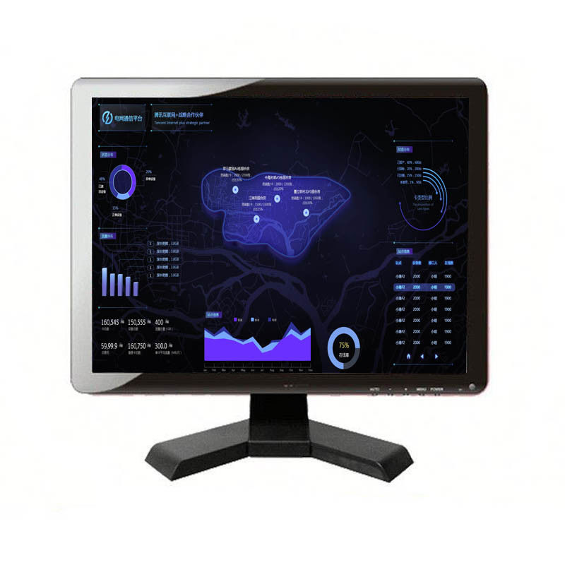 15 cali Hopestar LCD CCTV Monitor BNC USB HDMI wejście 2 lata gwarancji