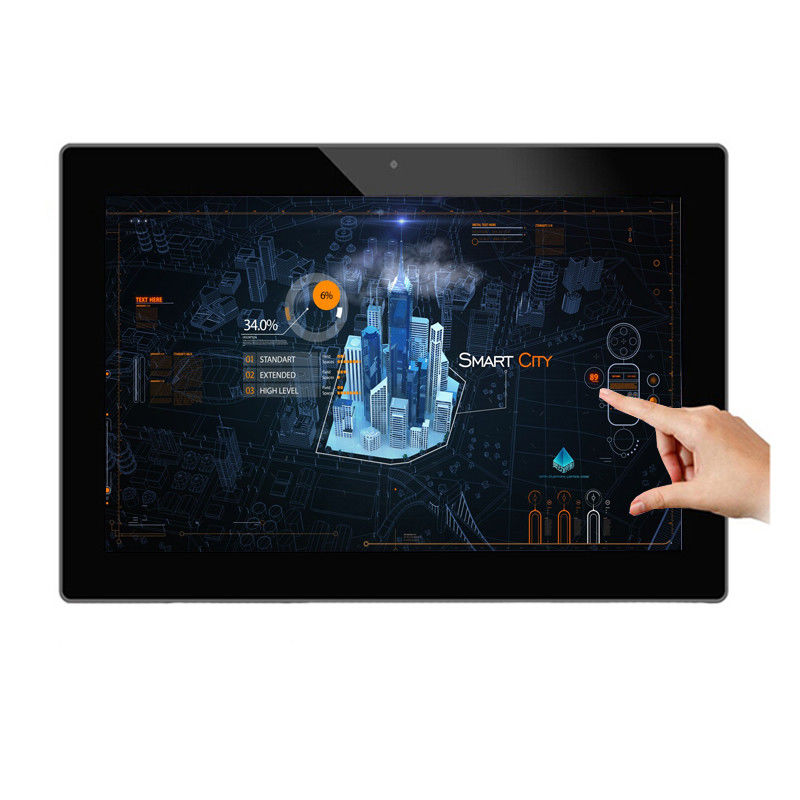 18.5 cala bez ramki, tablet z reklamą na ścianie z stołem do pulpitu