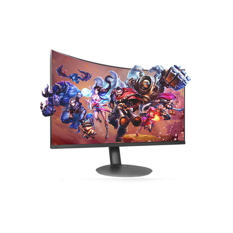 Czarny pulpit 2ms 1080p 60hz Skrzywiony Monitor / Monitory PC LCD