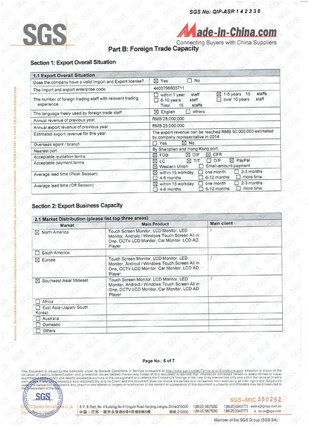 Chiny Shenzhen Hopestar SCI-TECH Co., Ltd. Certyfikaty